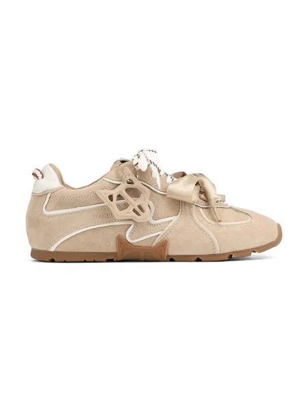 Naked Wolfe sneakers din piele întoarsă Adored bej
