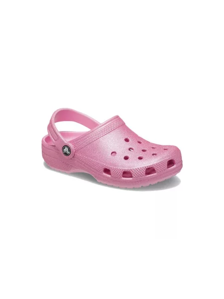 Chodaki Dla Dzieci Crocs Classic Glitter Clog różowe