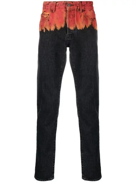 Blugi Marcelo Burlon County Of Milan cu imagine negru
