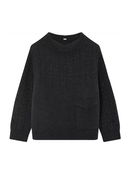 Dzianinowy sweter Gustav czarny