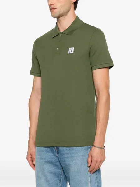 Tricou polo Balmain cu autograf verde