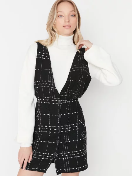 Класическа рокля Trendyol сиво