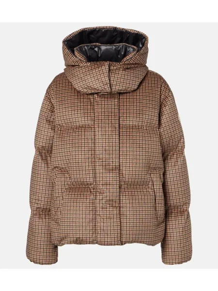 Geacă cu puf Moncler maro