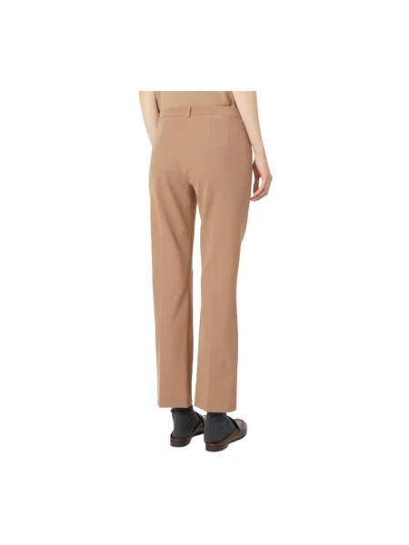 Spodnie Max Mara Studio brązowe