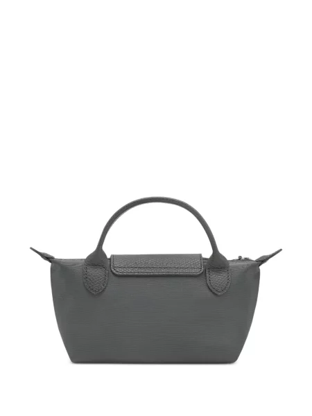 Geantă shopper Longchamp din piele gri