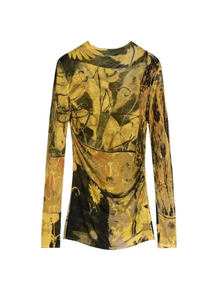 Desigual Pulover kaki / oliv / portocaliu amestecat negru