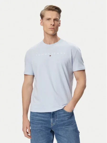 Tommy Jeans T-Shirt jasny niebieski