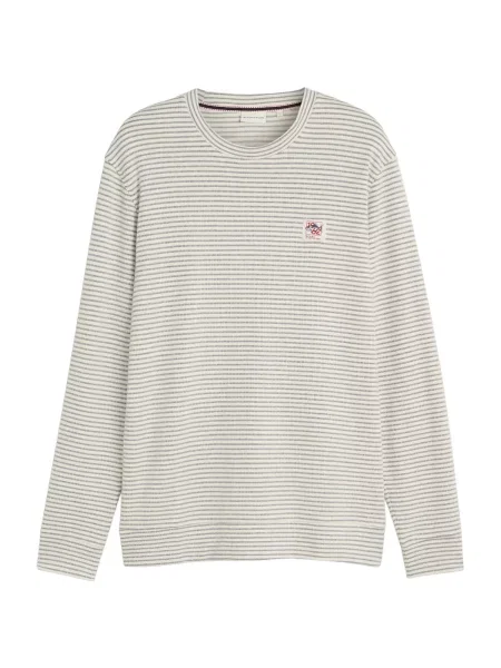 TOM TAILOR Tricou gri închis / murdar alb