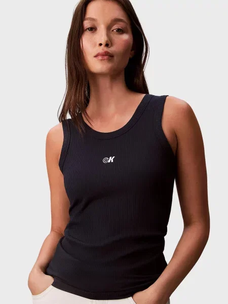 Майка Calvin Klein Jeans з модала синя