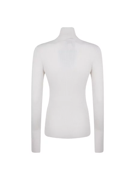 Sweter z golfem Patou biały