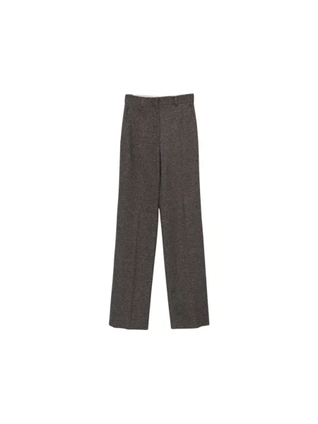 Spodnie Max Mara Studio brązowe