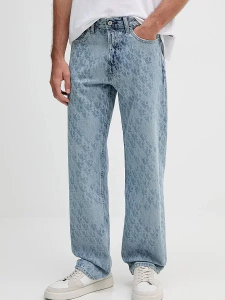 Kavbojke Calvin Klein Jeans modra