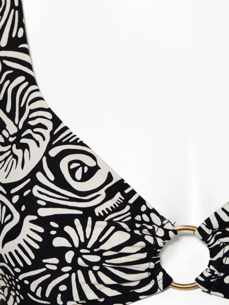 Seafolly Bralette Bikiny Shells / krémová černá