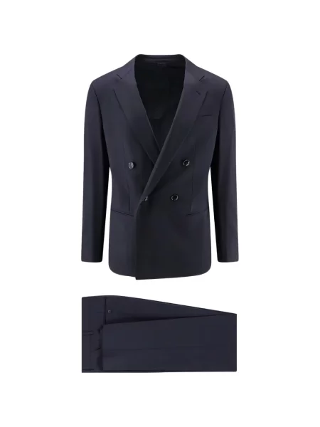 Costum Giorgio Armani cu două rânduri de nasturi albastru