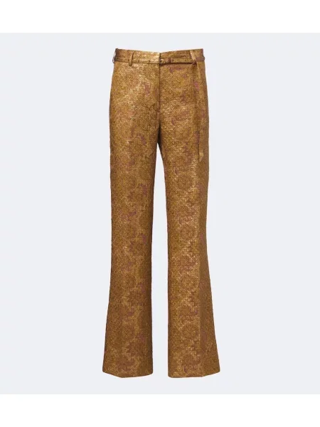 Žakárové opasaný nohavice Dries Van Noten