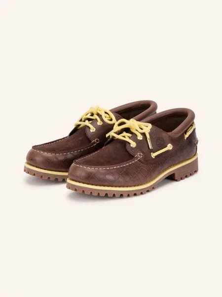 Timberland Lodní Mokasíny tmavě hnědá žlutá