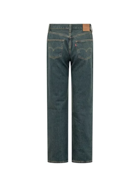 Decupat gulerat blugi Levi's® cu talie înaltă albastru