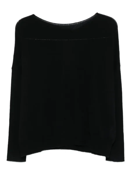 Кашмирен пуловер Philo-sofie черно