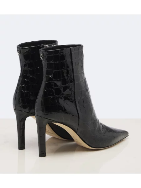 Cizme scurte Jimmy Choo din piele negru