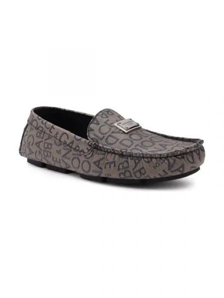 Dolce & Gabbana Mocasini cu adaos de piele maro