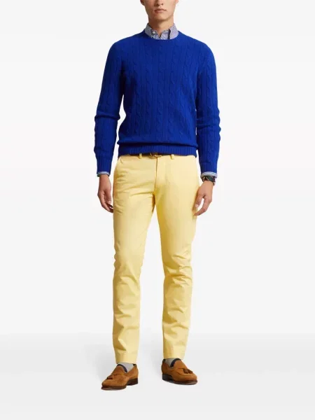 Keprová pruhovaná kšiltovka Polo Ralph Lauren s potiskem modrá