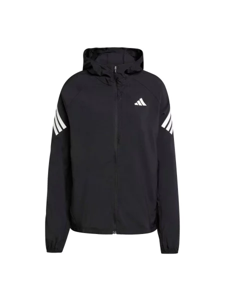 ADIDAS PERFORMANCE Geacă sport Running Iconic negru alb