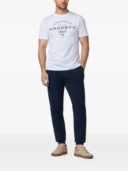 Pantaloni Hackett London alergare cu cordon albastru