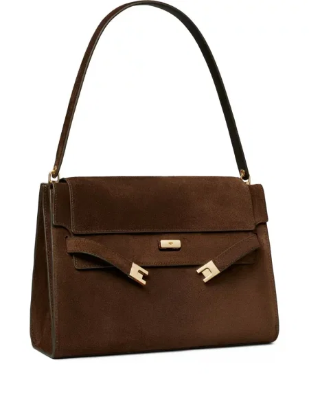 Geantă Tory Burch maro