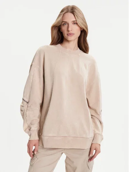 G-Star Raw Світшот Washed 3D Oversize бежевий