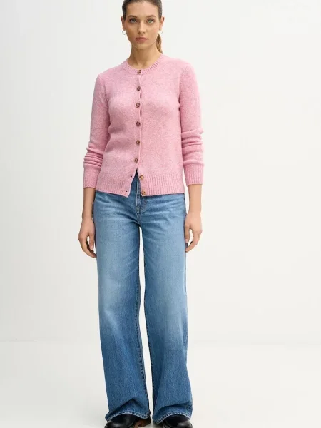 Вовняний кардиган United Colors of Benetton бежевий