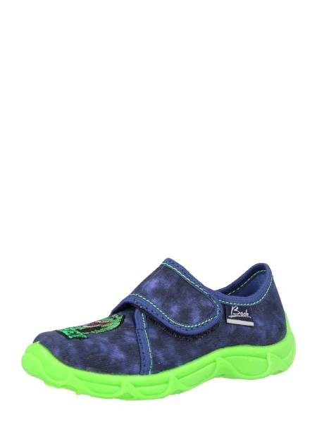 BECK Papuci de casă T-Rex albastru închis / verde neon / roșu alb