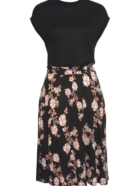 LASCANA Rochie portocaliu negru