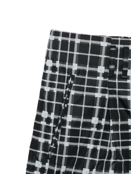 Pantaloni scurți Lanvin în carouri negru