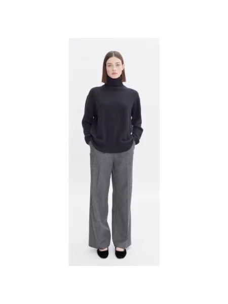 A.P.C. sweter wełniany Pull Amal z golfem czarny