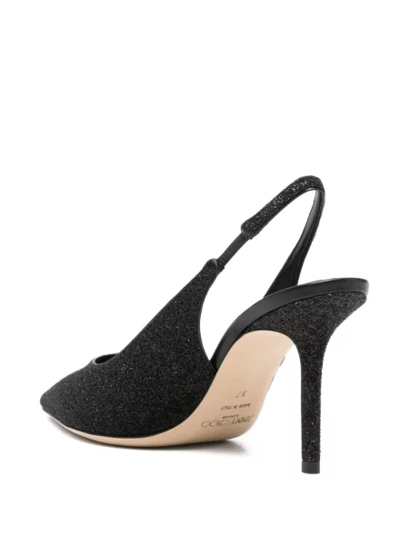 Pantofi cu toc Jimmy Choo slingback negru