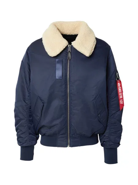 ALPHA INDUSTRIES Geacă de primăvară-toamnă crem / închis albastru