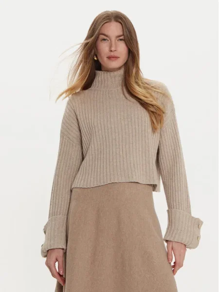 ViCOLO Bluză cu gât bej