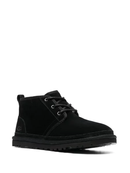 Ghete desert Ugg cu șireturi din dantelă negru