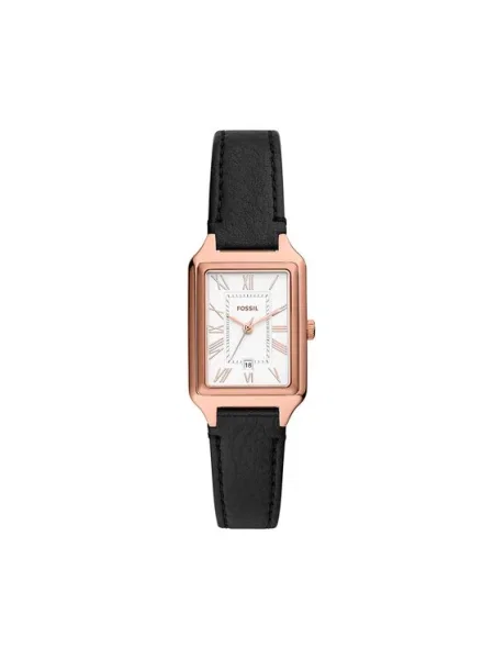 FOSSIL Analógové hodinky RAQUEL ružové zlato / čierna biela