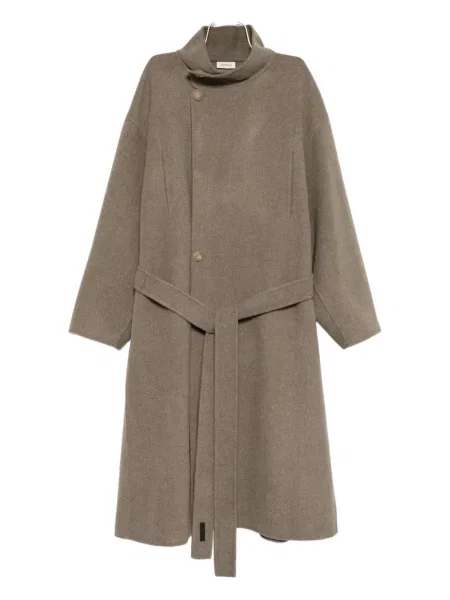 Dvouřadý kabát Fear Of God hnědý