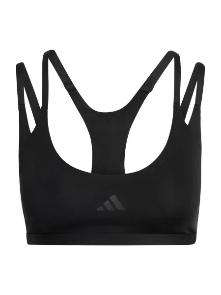 ADIDAS PERFORMANCE Sutien sport OPT STRP LS BRA' negru