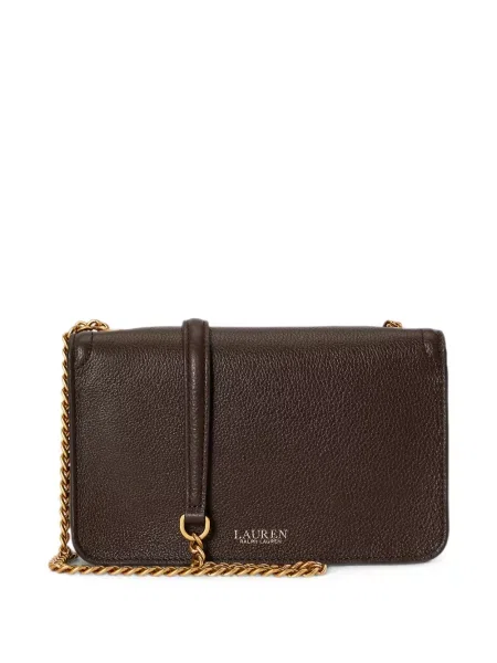 Ogrlica Lauren Ralph Lauren s autogramom smeđa