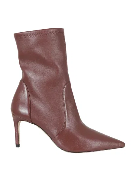 Botki Stuart Weitzman skórzane brązowe