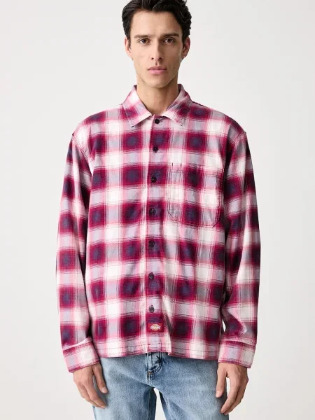 Dickies košile s bavlnou červená