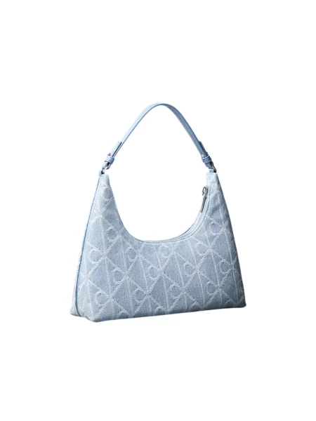 Torba Calvin Klein Emblem Aop Denim Sho Blue Universal niebieska