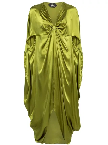 Rochie Taller Marmo de mătase verde