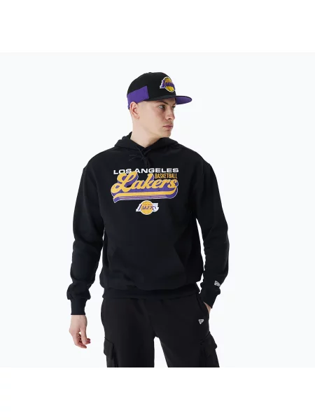 Mikina New Era NBA Graphic OS Hoody Los Angeles Lakers black černá