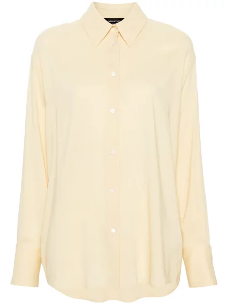 Cămașă Fabiana Filippi din crep galben