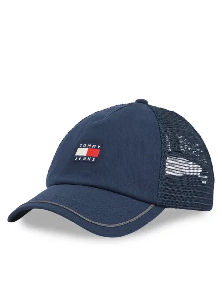 Kapa s šiltom Tommy Jeans Tjm Heritage Trucker Cap Mornarsko modra bela