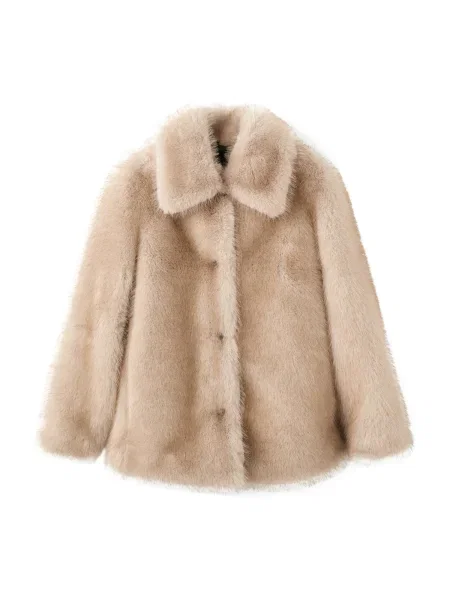 MANGO Geacă de primăvară-toamnă GENEVA cămilă maro